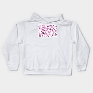 Flower pink petals isolated on white background Kids Hoodie